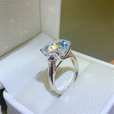 BEAUTIFUL I AM 10 Carat Moissanite Jewelry 925 Sterling Silver Ring