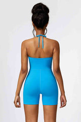 BEAUTIFUL I AM Halter Neck Sports Active Wear Romper