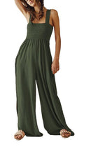 BEAUTIFUL I AM Smocked Wide Strap Pants Jumpsuit