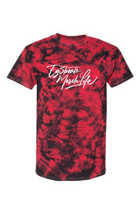 EG3BEATS MERCH LIFE Red Crystal Tie-Dye Tee