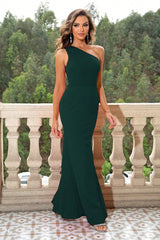 BEAUTIFUL I AM One-Shoulder Sleeveless Maxi Dress