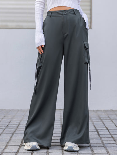 BEAUTIFUL I AM Wide Leg Cargo Pants