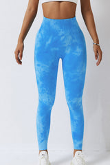 BEAUTIFUL I AM High Waist Tie-Dye Long Sports Pants Active Wear