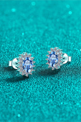 BEAUTIFUL I AM 1 Carat Moissanite Jewelry 925 Sterling Silver Stud Earrings