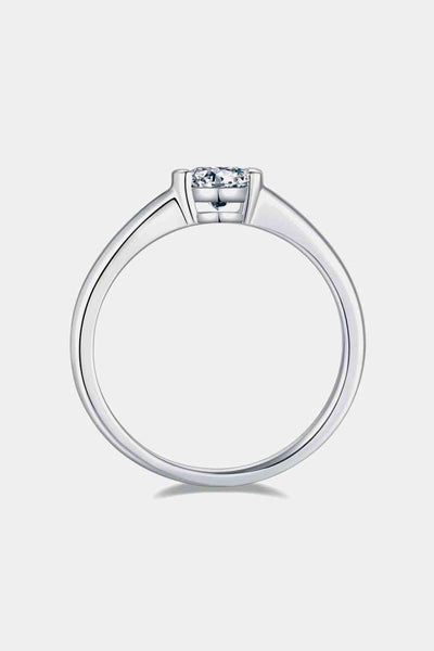 BEAUTIFUL I AM Moissanite 925 Sterling Silver Jewelry Solitaire Ring