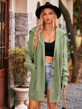 BEAUTIFUL I AM Dropped Shoulder Long Sleeve Cardigan