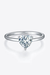 BEAUTIFUL I AM 1 Carat Moissanite Jewelry 925 Sterling Silver Solitaire Ring