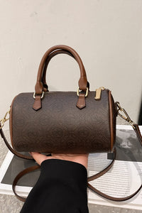 BEAUTIFUL I AM PU Leather Cylinder Hand Bag