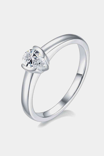 BEAUTIFUL I AM Moissanite 925 Sterling Silver Jewelry Solitaire Ring