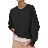 BEAUTIFUL I AM Round Neck Drop Shoulder Long Sleeve Sweatshirt