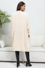 BEAUTIFUL I AM Open Front Dropped Shoulder Cardigan