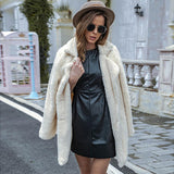 BEAUTIFUL I AM Collared Neck Long Sleeve Winter Jacket Coat