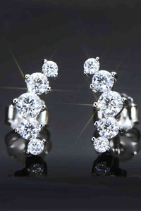 BEAUTIFUL I AM All You Need Moissanite Jewelry Platinum-Plated Earrings