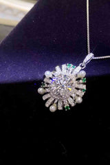 BEAUTIFUL I AM 2 Carat Moissanite Jewelry 925 Sterling Silver Necklace