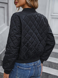 BEAUTIFUL I AM Zip-Up Winter Jacket Coat with Pockets