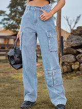 BEAUTIFUL I AM Straight Leg Cargo Jeans