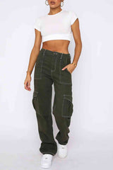 BEAUTIFUL I AM High Waist Jeans with Pockets