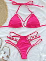 BEAUTIFUL I AM Cutout Halter Neck Two-Piece Bikini Swim Set