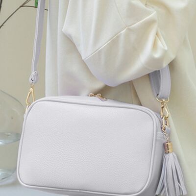 BEAUTIFUL I AM Tassel PU Leather Crossbody Bag