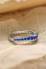 BEAUTIFUL I AM Jewelry Lab-Grown Sapphire 925 Sterling Silver Rings