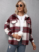 BEAUTIFUL I AM Plaid Long Sleeve Shirt