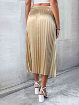 BEAUTIFUL I AM Pleated Midi Skirt Dress