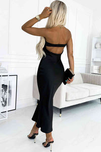 BEAUTIFUL I AM Cutout Strapless Bodycon Dress