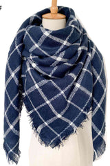 BEAUTIFUL I AM Plaid Imitation Cashmere Scarf