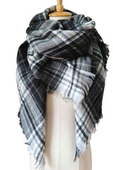 BEAUTIFUL I AM Plaid Imitation Cashmere Scarf