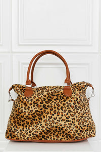 BEAUTIFUL I AM Animal Print Brushed Weekender Bag