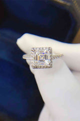 BEAUTIFUL I AM 2 Carat Moissanite Jewelry 925 Sterling Silver Ring