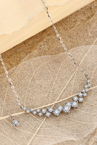 BEAUTIFUL I AM JEWELRY 1.64 Carat Moissanite 925 Sterling Silver Necklace