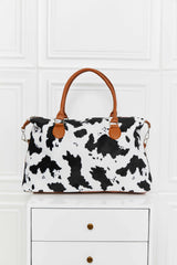 BEAUTIFUL I AM Animal Print Brushed Weekender Bag