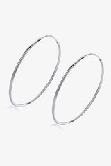 BEAUTIFUL I AM 925 Sterling Silver Jewelry Hoop Earrings