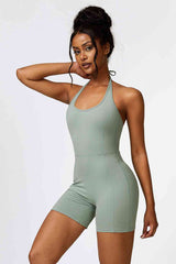 BEAUTIFUL I AM Halter Neck Sports Active Wear Romper