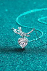 BEAUTIFUL I AM 1 Carat Moissanite Jewelry Heart Pendant Necklace