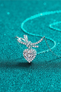 BEAUTIFUL I AM 1 Carat Moissanite Jewelry Heart Pendant Necklace