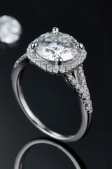 BEAUTIFUL I AM 3 Carat Moissanite Jewelry Halo Ring