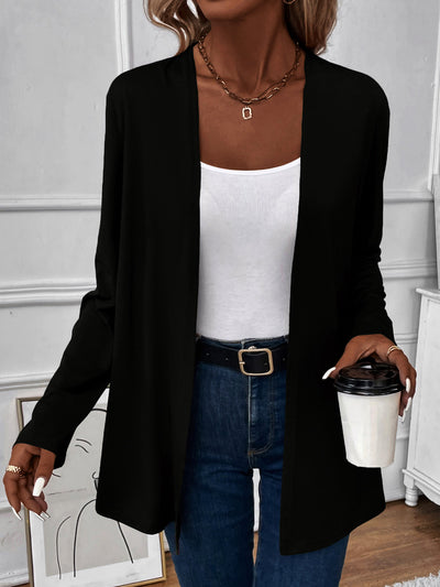 BEAUTIFUL I AM Open Front Long Sleeve Cardigan