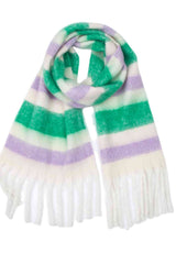 BEAUTIFUL I AM Fringe Detail Polyester Scarf