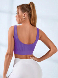 BEAUTIFUL I AM Round Neck Active Sports Bra