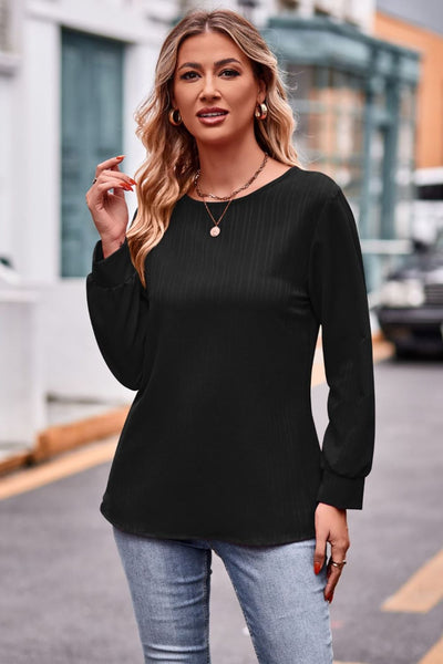 BEAUTIFUL I AM Round Neck Long Sleeve Shirt