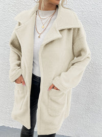 BEAUTIFUL I AM Dropped Shoulder Jacket Coat with Pockets