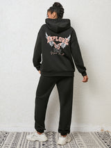 BEAUTIFUL I AM Graphic Hoodie and Sweatpants Jogggers Set