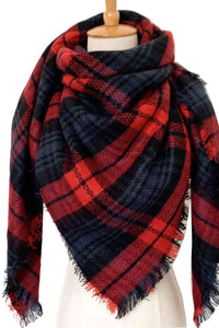 BEAUTIFUL I AM Plaid Imitation Cashmere Scarf