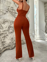 BEAUTIFUL I AM Cowl Neck Sleeveless Pants Jumpsuit