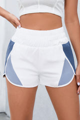 BEAUTIFUL I AM Color Block Wide Waistband Shorts