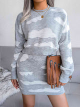 BEAUTIFUL I AM Cloud Sweater and Knit Skirt Dress Set