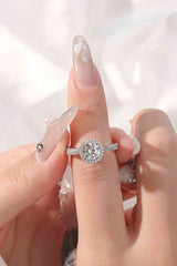 BEAUTIFUL I AM 1 Carat Moissanite Jewelry Round Shape Ring