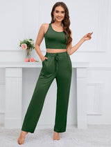 BEAUTIFUL I AM Tank, Cardigan, and Pants Set